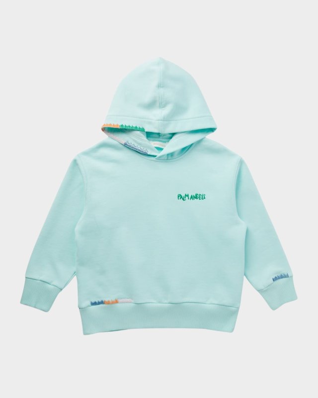Boy's Embroidered Stiched Logo-Print Hoodie, Size 4-